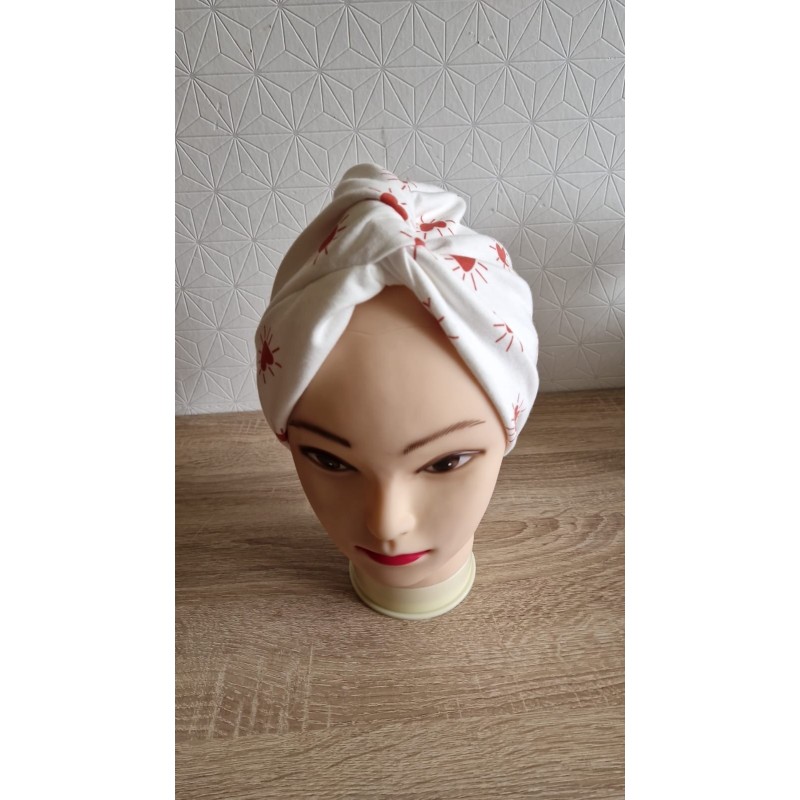 Turban femme « cœur  »